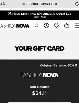 Verschenke "Fashion Nova" Store Guthaben - Nürnberg