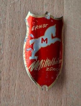 Ernst Mittelholzer Fahrrad Steuerkopf CH Schild Emblem - Volketswil