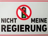 Lustiges Blechschild Nicht meine Regierung Ampel 20x30 cm - Berlin