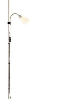 Brilliant Deckenfluter Spari, Lesearm, ohne Leuchtmittel, 180 cm Höhe, Ø 25 cm, E27 + E14, Aluminium/Kunststoff