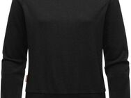 Ragwear Sweatshirt Majjorka Solid Damen Langarmshirt mit Rippbündchen und Zierknöpfen