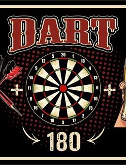 Shönes Blechschild Dart 180 Deko Schild Alu Dartspieler Zubehör - Berlin