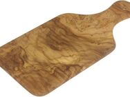 BERARD FRANCE 1892 Schneidebrett, Olivenholz, mit Griff, Gr. 26 x 12 cm