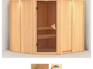 Karibu Sauna Jarin, BxTxH: 210 x 210 x 202 cm, 68 mm, (Set) ohne Ofen