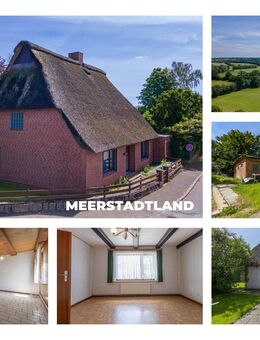 Viel Platz für Ihre Ideen, 1.500 m² Grundstück - Mit Reetdachidylle - Remmels