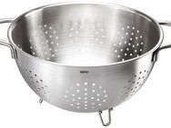 GEFU Seiher COLINO, Edelstahl, 4-Liter-Kapazität, stabile Griffe, Ø 24 cm