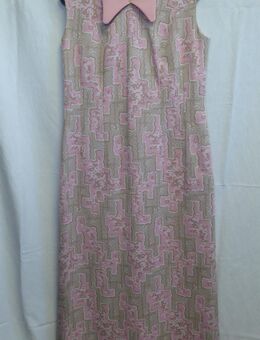 Kleid, gemustert, rosa-grau, Handarbeit, Gr. 42 (?) - Gütersloh