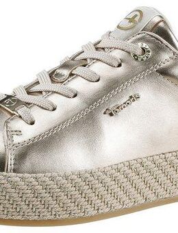 Tamaris Plateausneaker, Freizeitschuh, Halbschuh, Schnürschuh mit Textilkordel am Plateau