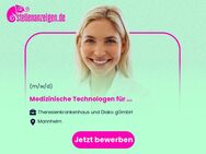 Medizinische Technologen (m/w/d) für Radiologie / MTRA in Vollzeit - Mannheim