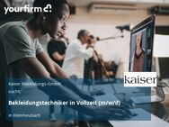 Bekleidungstechniker in Vollzeit (m/w/d) - Kleinheubach