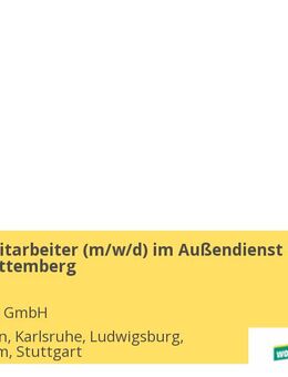 Vertriebsmitarbeiter (m/w/d) im Außendienst für Baden-Württemberg - Böblingen