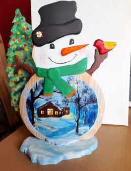 Weihnachtsdeko Holz Schneemann Figuren - Delmenhorst