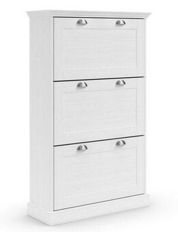 Home affaire Schuhschrank Motala mit 3 Klappen, Platz für 18-20 paar Schuhe, Breite 80 cm, Höhe 132 cm