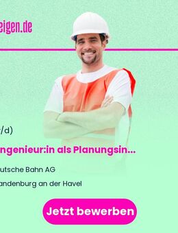Bauingenieur:in als Planungsingenieur:in Industriebau / Hochbau - Brandenburg (Havel)