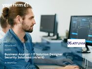 Business Analyst / IT Solution Designer Security Solutions (m/w/d) - Münster