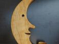 Holz Mond Teelichthalter Holzmond 33 cm Fensterschmuck 4,- in 24944