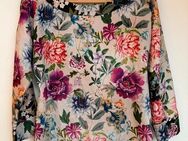 NEU * Blumen * Blüten * Romantik * Flower * Seiden- Satin * Reinschlupf * Wende * Tunika * Bluse "HALLHUBER" Gr. 36- 38/ S * Aquarell * bunt * Pastell * - Riedlingen
