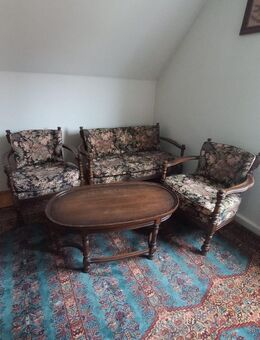 Tisch Holztisch Sitzgruppe mit Stühle Sitzecke Vintage - Owingen