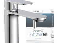 Schütte Waschtischarmatur MONTANA Wasserhahn Ablaufgarnitur Exzenter Energiesparende Cold-Start-Funktion