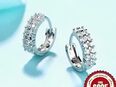 LUXÉA - Sterling Silver Pavé Hoops in 80807