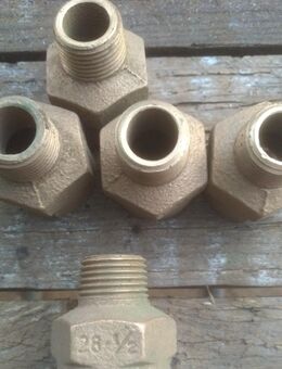 5 Löt Nippel für 28 mm Kupfer Rohr - Büdingen