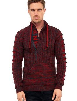 Rusty Neal Strickpullover mit stylischem Ausschnitt