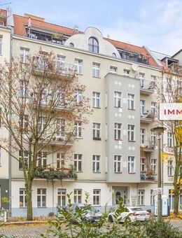 IMMOBERLIN.DE - Fabelhafte Altbauwohnung mit Terrasse & Garten für teilgewerbliche Nutzung im Gleimviertel - Berlin