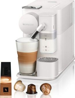 NESPRESSO Kapselmaschine Lattissima One EN510.W von DeLonghi, White, inkl. Willkommenspaket mit 7 Kapseln