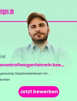 Personenkraftwagenfahrerin bzw. Personenkraftwagenfahrer (m/w/d) - München