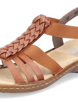Rieker Riemchensandale, Sommerschuh, Sandalette, Keilabsatz, mit Stretchbänder