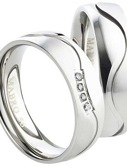 Partnerringe Edelstahl edles Finish AB1758-AB1759 - Aholming