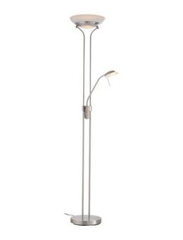 JUST LIGHT Stehlampe ZAHARA, LED fest integriert, Warmweiß, LED, dimmbar über Drehdimmer, getrennt schaltbar
