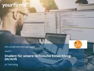 Student für unsere technische Entwicklung (m/w/d) - Tettnang