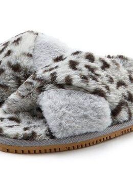 LASCANA Mule, Sandale, offener Schuh, Hausschuh, Pantoffel, Pantolette mit Leo Print VEGAN