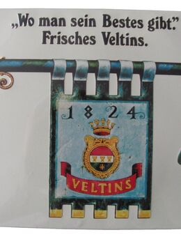 Veltins - Retro Blechschild Nr.3 - Wo man sein Bestes gibt. Frisches Veltins. - 29,5 x 21 cm - Doberschütz