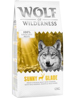 Wolf of Wilderness Adult "Sunny Glade" Hirsch - getreidefrei - Sparpaket: 2 x 12 kg