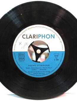 7" Vinyl Schallplatte - Frohe Stimmung - Humbta - Täterä - Wenn das Wasser im Rhein... - Biebesheim (Rhein)