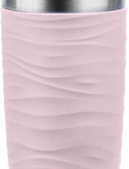 Emsa Thermobecher Travel Mug Classic Wave, Edelstahl, Kunststoff, Silikon, 100% dicht, spülmaschinenfest, 360°-Trinköffnung