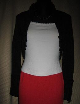 Kuschelig * Wolle * Volant * Bolero * Kurz * Corp Top * Strick- Jäckchen * Cardigan "CUBUS" Gr. 34- 36/ XS- S * dunkel- grau * anthrazit * - Riedlingen Zentrum
