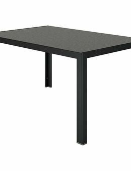 Gartentisch Aluminium Schwarz Wendetischplatte - Wuppertal