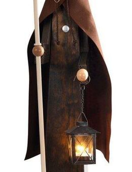 SAICO Original Räuchermännchen XXL-Räuchermann. Nachtwächter mit Laterne, BxHxT: 17x70x29 cm