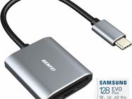 OTG USB 3.0 Typ C, DUAL Speicherkartenleser BENFEI, SD & MicroSD Laufwerke, Samsung EVOPlus MicroSDXC 128GB mit einer Datenübertragung von bis zu 130MB/s, inklusive SD-Adapter - Fürth
