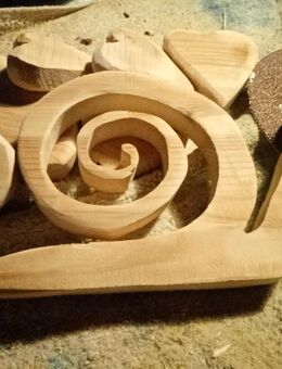 Schnecke aus Holz - Rudolstadt