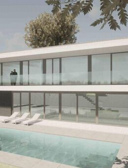 Harmonie zwischen Luxus und Natur – Neubau einer Modernen Villa mit Pool und Gartenblick am Hang - Erlangen
