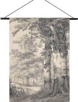Art for the home Wandbild Vintage Wald, Landschaft, Landschaften (1 St), Wandteppich XL