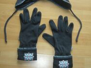 Mütze und Handschuhe für Damen und Mädchen - Halbemond