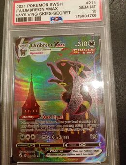 Umbreon VMAX Nachtara Moonbreon PSA 215/203 - Groß Schacksdorf-Simmersdorf