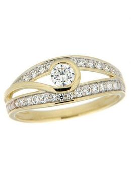 Firetti Goldring Schmuck Geschenk Gold 333 Damenring Goldring, mit Zirkonia (synth)