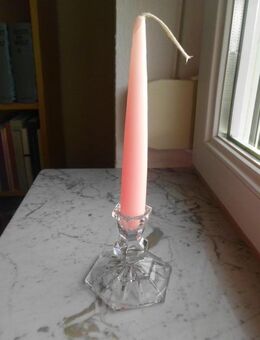 Glas Leuchter Kerzenhalter Kerzenständer Kerzenleuchter Hexagon Deko 3,- - Flensburg