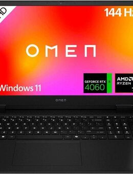 HP Omen 17-db0277ng Gaming-Notebook (43,9 cm/17,3 Zoll, AMD Ryzen 7 8845HS, GeForce RTX 4060, 512 GB SSD)